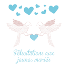 Oiseaux d'amour pour c&eacute;l&eacute;brer votre union
